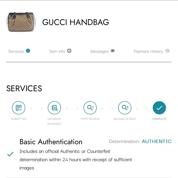 Authentic Gucci Tote (with keychain, pictured). - Picture 14 of 14